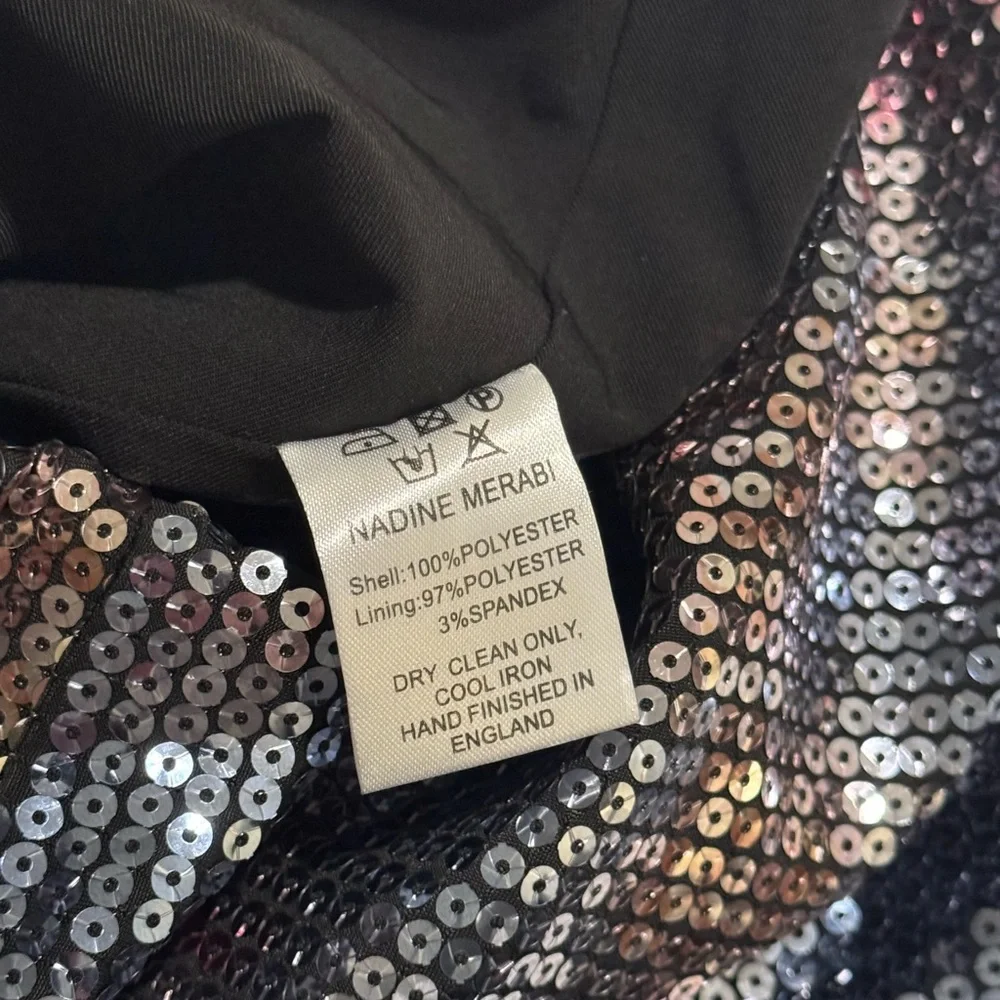 NWT Nadine Merabi Lola Sequin Co-ord Set SOLD OUT XL - Picture 11 of 12